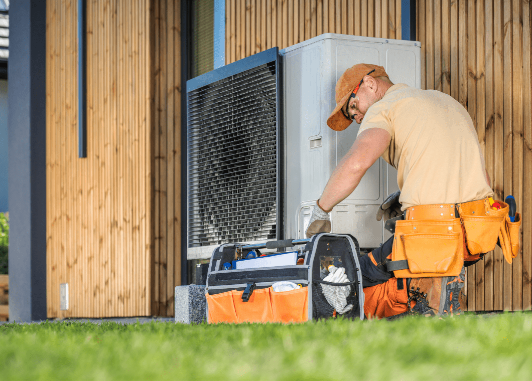Wärmepumpe — Außeneinheit Installation