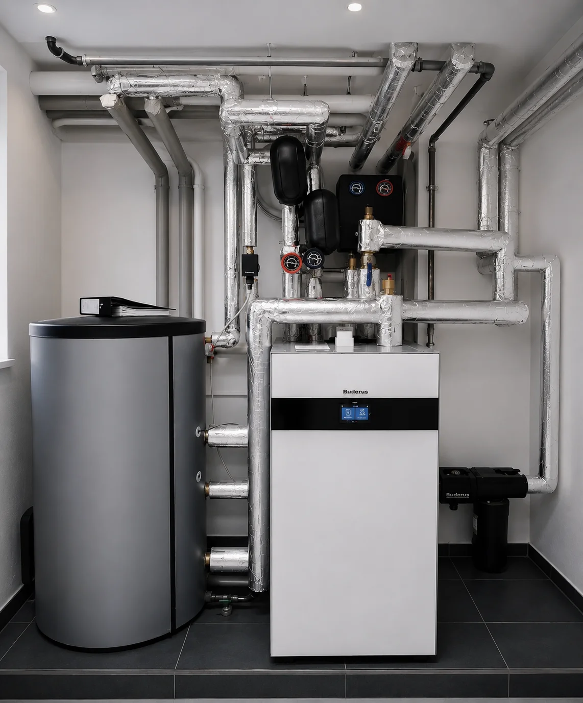 Wandmontiertes Innenmodul einer Wärmepumpe